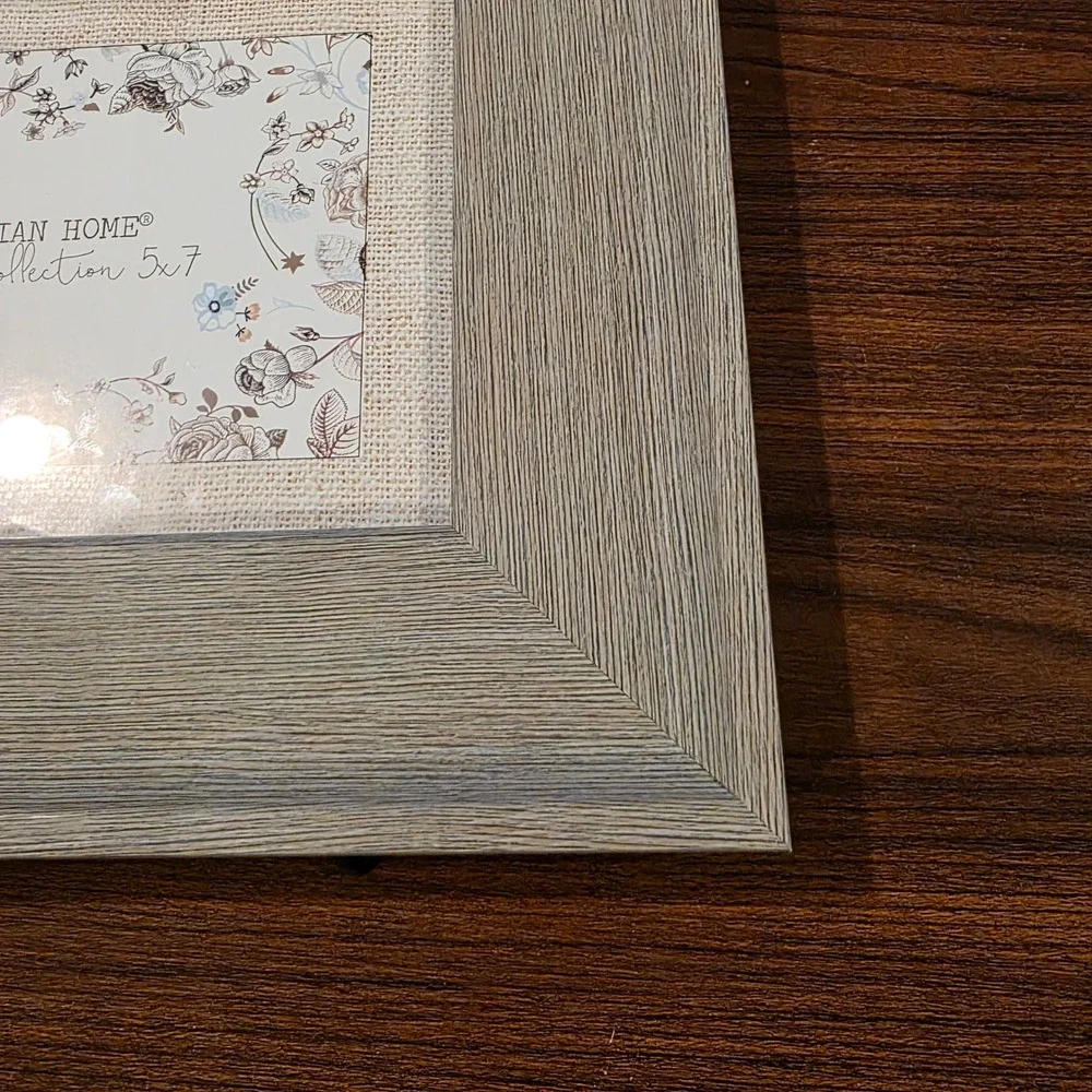 Parisian Home Rustic Collection 5x7 Photo Frame Driftwood Grey Wood Coastal Boho